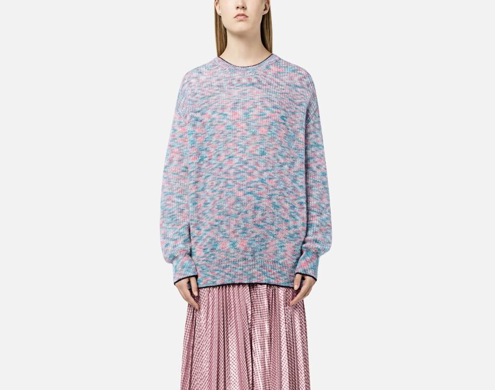 NWT Christopher Kane Resort 19 Tipped Crewneck Pastel Jumper Size Large